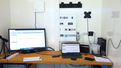 Leitstand der HyWin Test Unit Leitstand der HyWin Test Unit